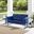 Bates Retro Outdoor Conversation Set In Navy Gloss