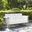 Bates Retro Outdoor Conversation Set In White Gloss