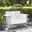 Bates Retro Outdoor Loveseat Glider In White Gloss