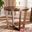 Baxton Studio Alayna Modern and Contemporary Walnut Brown Finished 35-Inch-Wide Round Wood Dining Table