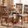 Baxton Studio Alena Modern and Contemporary Grey Fabric Upholstered and Walnut Brown Finished Wood 5-Piece Dining Set
