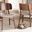 Baxton Studio Alston Mid-Century Modern Beige Fabric Upholstered and Walnut Brown Finished Wood 2-Piece Dining Chair Set
