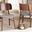 Baxton Studio Alston Mid-Century Modern Grey Fabric Upholstered and Walnut Brown Finished Wood 2-Piece Dining Chair Set