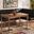 Baxton Studio Arvid Mid-Century Modern Dark Brown Faux Leather Upholstered 3-Piece Wood Dining Nook Set