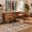 Baxton Studio Arvid Mid-Century Modern Tan Faux Leather Upholstered and Walnut Brown Finished Wood 3-Piece Dining Nook Set