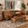 Baxton Studio Arvid Mid-Century Modern Tan Faux Leather Upholstered and Walnut Brown Finished Wood 4-Piece Dining Nook Set