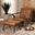 Baxton Studio Bianca Mid Century Modern Walnut Brown Finished Wood And Tan Faux Leather Effect 2 Piece Lounge Chair And Ottoman Set