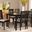 Baxton Studio Cherese Modern And Contemporary Grey Fabric Upholstered And Dark Brown Finished Wood 7-Piece Dining Set