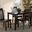Baxton Studio Erion Modern and Contemporary Dark Brown Finished Wood 5-Piece Dining Set