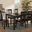 Baxton Studio Erion Modern and Contemporary Dark Brown Finished Wood 7-Piece Dining Set