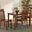 Baxton Studio Erion Modern and Contemporary Walnut Brown Finished Wood 5-Piece Dining Set