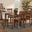 Baxton Studio Erion Modern and Contemporary Walnut Brown Finished Wood 7-Piece Dining Set