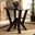 Baxton Studio Irene Modern and Contemporary Dark Brown Finished 35-Inch-Wide Round Wood Dining Table