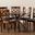 Baxton Studio Jana Modern and Contemporary Grey Fabric Upholstered and Walnut Brown Finished Wood 7-Piece Dining Set