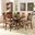 Baxton Studio Jessie Modern And Contemporary Grey Fabric Upholstered And Walnut Brown Finished Wood 7 Piece Dining Set