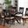 Baxton Studio Jessie Modern and Contemporary Sand Fabric Upholstered and Dark Brown Finished Wood 7-Piece Dining Set