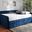 Baxton Studio Jona Modern and Contemporary Transitional Navy Blue Velvet Fabric Upholstered and Button Tufted Full Size Daybed with Trundle
