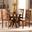 Baxton Studio Kaila Modern And Contemporary Walnut Brown Finished Wood 5 Piece Dining Set