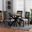 Baxton Studio Karel Modern Grey Fabric and Espresso Brown Finished Wood 5 Piece Dining Set