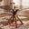 Baxton Studio Kenji Modern and Contemporary Walnut Brown Finished 48-Inch-Wide Round Wood Dining Table