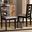 Baxton Studio Lanier Modern and Contemporary Grey Fabric Upholstered Espresso Brown Finished Wood 2-Piece Dining Chair Set