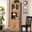 Baxton Studio Laurana Modern and Contemporary Oak Brown Finished Wood Kitchen Cabinet and Hutch