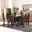 Baxton Studio Liese Modern And Contemporary Transitional Two Tone Dark Brown And Walnut Brown Finished Wood 7 Piece Dining Set