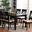 Baxton Studio Lucie Modern and Contemporary Sand Fabric Upholstered and Dark Brown Finished Wood 7-Piece Dining Set
