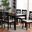Baxton Studio Mael Modern and Contemporary Grey Fabric Upholstered and Dark Brown Finished Wood 7-Piece Dining Set