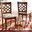 Baxton Studio Mael Modern And Contemporary Grey Fabric Upholstered And Walnut Brown Finished Wood 2-Piece Dining Chair Set