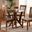 Baxton Studio Marian Modern and Contemporary Grey Fabric Upholstered and Walnut Brown Finished Wood 5-Piece Dining Set