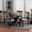 Baxton Studio Maya Modern Grey Fabric and Espresso Brown Finished Wood 5 Piece Dining Set
