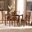 Baxton Studio Nicolette Modern And Contemporary Walnut Brown Finished Wood 5 Piece Dining Set