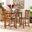 Baxton Studio Nicolette Modern And Contemporary Walnut Brown Finished Wood 5 Piece Pub Set