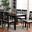 Baxton Studio Renaud Modern and Contemporary Grey Fabric Upholstered and Dark Brown Finished Wood 7-Piece Dining Set
