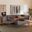 Baxton Studio Riordan Mid-Century Modern Grey Fabric Upholstered And Walnut Brown Finished Wood 5-Piece Dining Nook Set