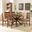 Baxton Studio Sadie Modern And Contemporary Grey Fabric Upholstered And Walnut Brown Finished Wood 7 Piece Dining Set