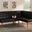 Baxton Studio Sanford Mid-Century Modern Dark Brown Faux Leather Upholstered and Walnut Brown Finished Wood 2-Piece Dining Nook Banquette Set