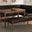 Baxton Studio Sanford Mid-Century Modern Dark Brown Faux Leather Upholstered and Walnut Brown Finished Wood 4-Piece Dining Nook Set