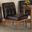 Baxton Studio Sanford Mid-Century Modern Dark Brown Faux Leather Upholstered and Walnut Brown Finished Wood Dining Chair