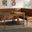 Baxton Studio Sanford Mid-Century Modern Tan Faux Leather Upholstered and Walnut Brown Finished Wood 3-Piece Dining Nook Set