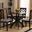 Baxton Studio Savina Modern and Contemporary Grey Fabric Upholstered and Dark Brown Finished Wood 5-Piece Dining Set