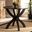 Baxton Studio Tilde Modern and Contemporary Dark Brown Finished 35-Inch-Wide Round Wood Dining Table