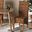 Baxton Studio Trianna Rustic Transitional Natural Abaca And Brown Finished Wood Dining Chair