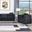 Bayberry Black Velvet Chair With 1 Pillow
