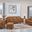 Bella Leather Living Room Set In Cognac