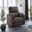 Belper Power Glider Recliner with Swivel In Chocolate Brown