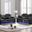 Benz Living Room Set In Black