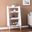 Berritza Midcentury Modern Bookshelf In White And Natural