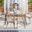 Beson 7 Piece Dining Set In Beige